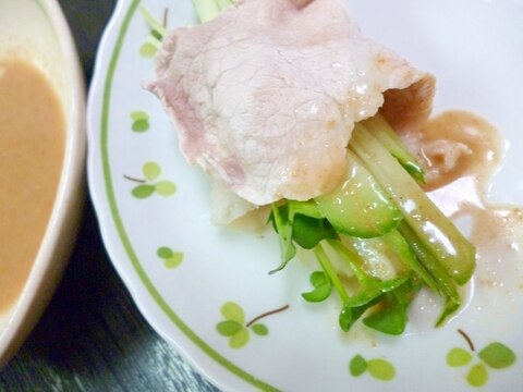 ビールの友に♪さっぱり＊ゆで豚巻き野菜